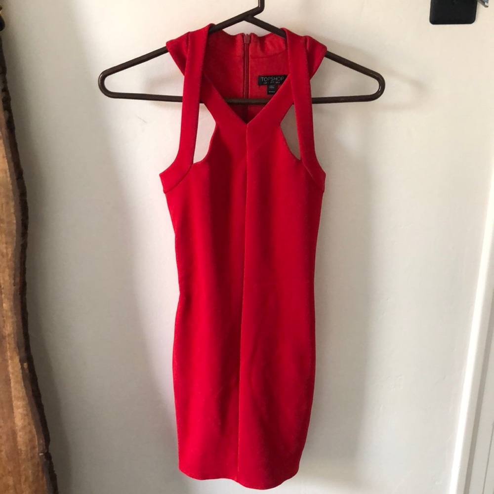 Red mini dress - Picture 1 of 3